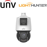 Uniview Security Camera: 4MP+4MP Lighthunter Dual-lens Network PTZ Camera - IPC94144SFW-X25-F40C