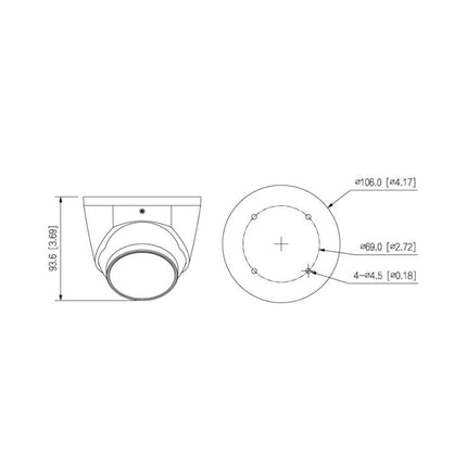 Watchguard L-Series 6.0MP Fixed Turret Camera- VSIPL-6DIRG