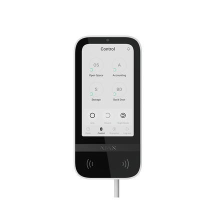 Ajax AJAX-81718 Fibra Keypad TouchScreen White