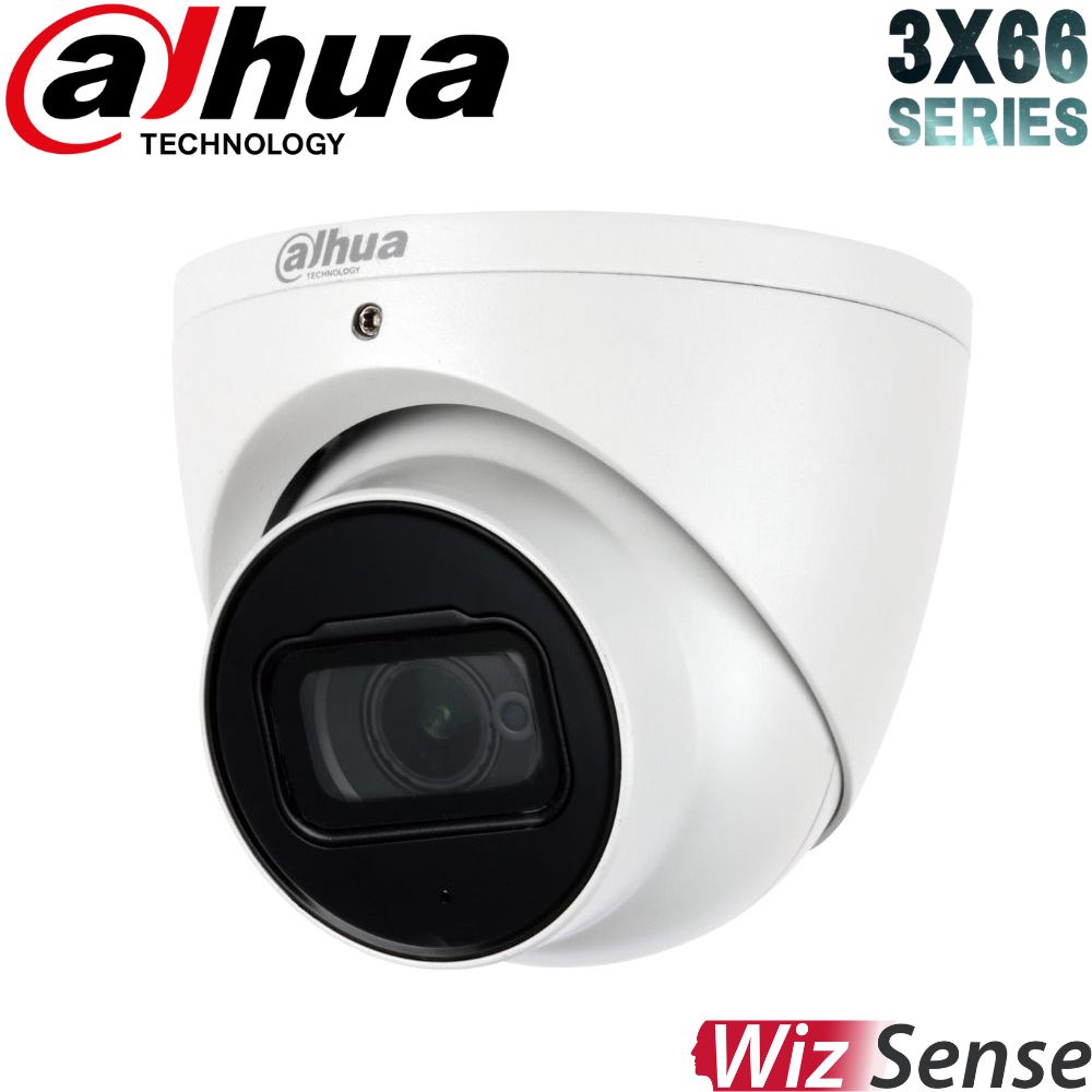 Dahua Security Camera: 6MP Turret, 2.8mm, WizSense, Starlight, SMD 4.0 - DH-IPC-HDW3666EMP-S-AUS