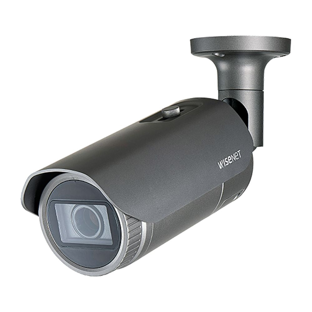 Hanwha Wisenet NEW-Q 5MP Outdoor VF Bullet Camera, WDR, H.265, 30m IR, IP66, 3.2-10mm - QNO-8080R
