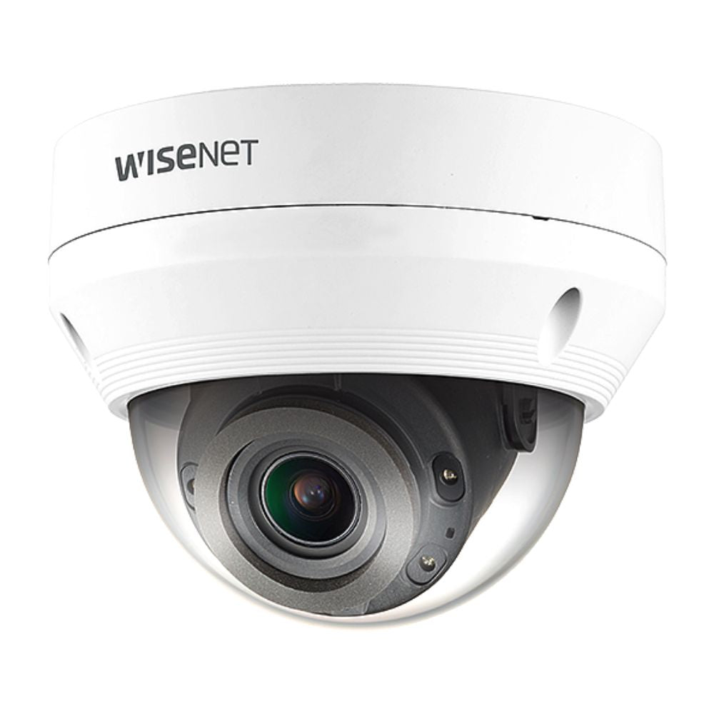 Hanwha Wisenet NEW-Q 5MP Outdoor VF Dome Camera, H.265, 30m IR, IP66, IK10, 3.2-10mm - QNV-8080R
