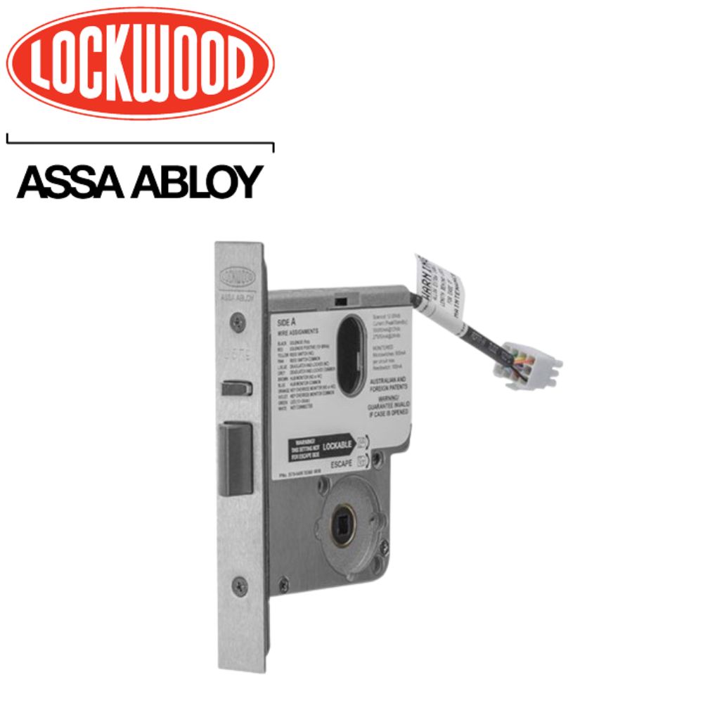 Lockwood 3579 Electric Mortice Lock, 60mm Backset, Fully Monitored, Field Configurable, SCEC Approved - LW3579ELM0SC