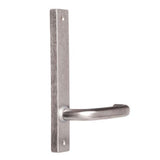 Lockwood Furniture Narrow Square End Plate Visible Fix with 70 Lever Satin Chrome - 490570SC