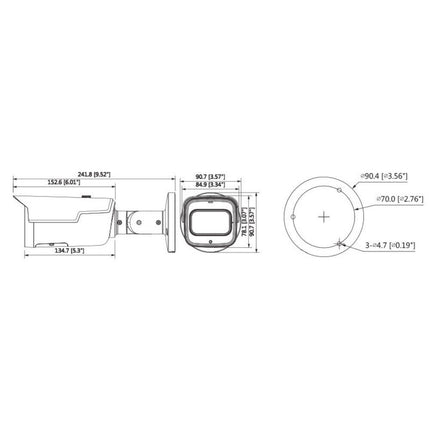Watchguard Security Camera: 4MP Bullet, 2.8mm~12mm VF Lens