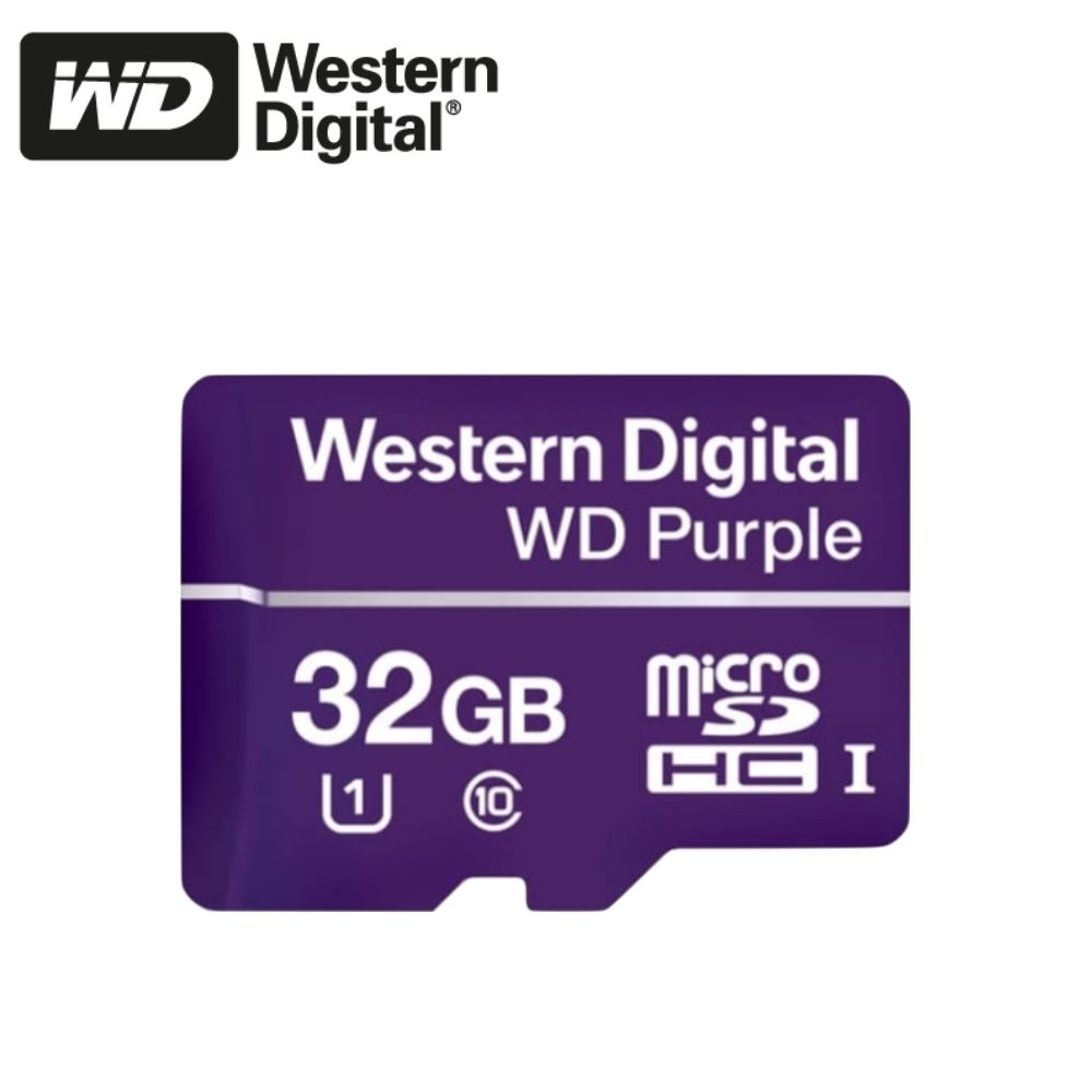 Western Digital Purple MicroSD Card: 32GB - D-WD SD 32GB