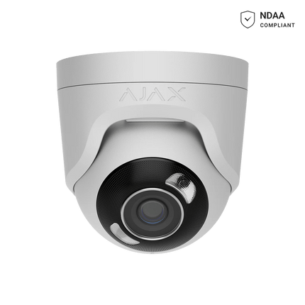 Ajax 5MP 2.8mm Turret HL Camera - White/Black