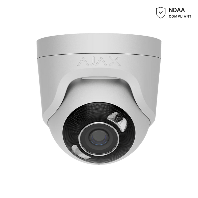 Ajax 5MP 2.8mm Turret HL Camera - White/Black