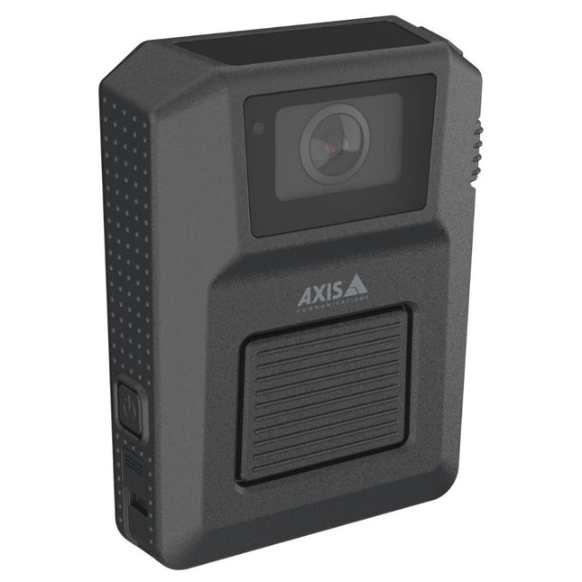 Axis W102, Body‑Worn Camera (Black), Compact Form Factor, Built‑In Wi‑Fi & Bluetooth, 02785‑001