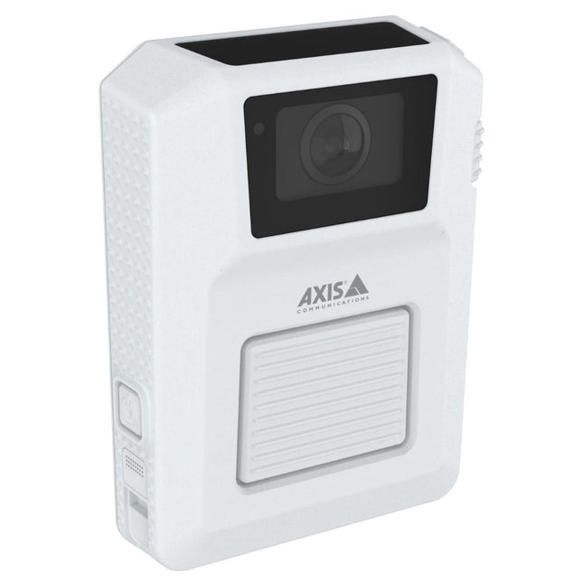 Axis W102, Body‑Worn Camera (White), Compact Form Factor, Built‑In Wi‑Fi & Bluetooth, 02786‑001