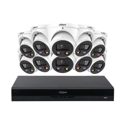 Dahua Security Kit: 10x TiOC 3.0 Turrets, SMD 4.0, Siren & Lights