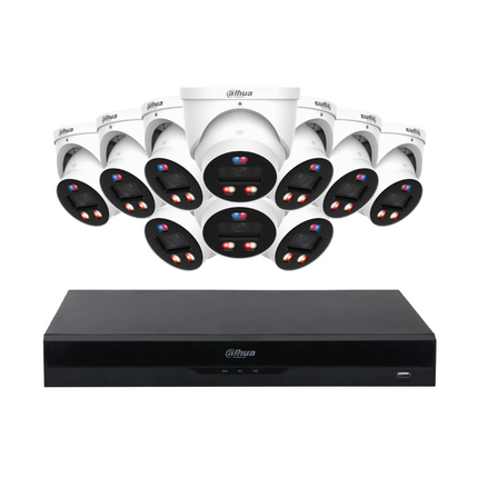Dahua CCTV Kit: 10x HDW3649H-AS-PV-PRO-ANZ, SMD 4.0, TIOC 3.0 Pro, Siren & Lights