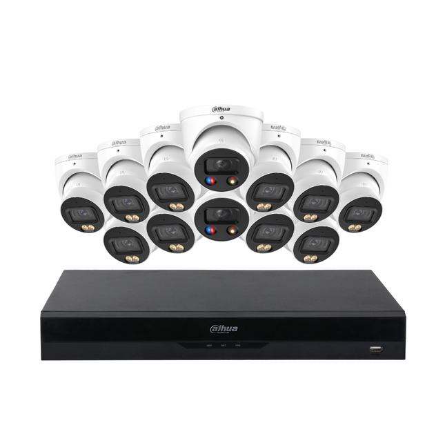 Dahua CCTV Kit: 10x HDW2549EMP-S-PRO-ANZ, 2x TIOC 3.0, SMD 4.0, Siren & Lights, Smart Dual Light