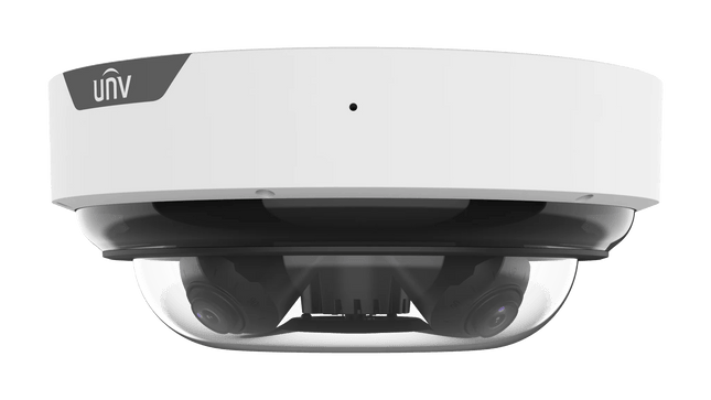 Uniview Security Camera: 4 x 5MP MultiView Wise-ISP VF IR Dome, IP67 IK10 - IPC8645EA-ADZKM-I1