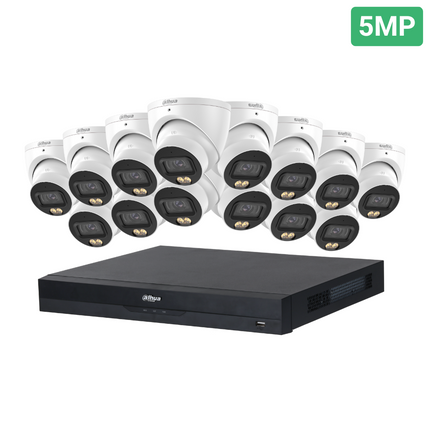 Dahua CCTV Kit: 14x HDW2549EMP-S-PRO-ANZ, SMD 4.0, WizColour, Smart Dual Light