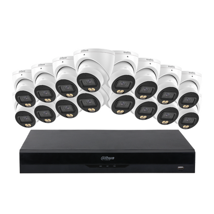 Dahua CCTV Kit: 16x HDW2549EMP-S-PRO-ANZ, SMD 4.0, WizColour, Smart Dual Light