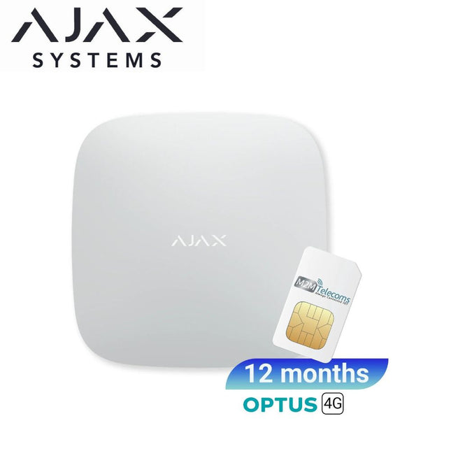 Ajax Hub 2 (4G) Optus 4G SIM (12months plan) - Ajax-80011
