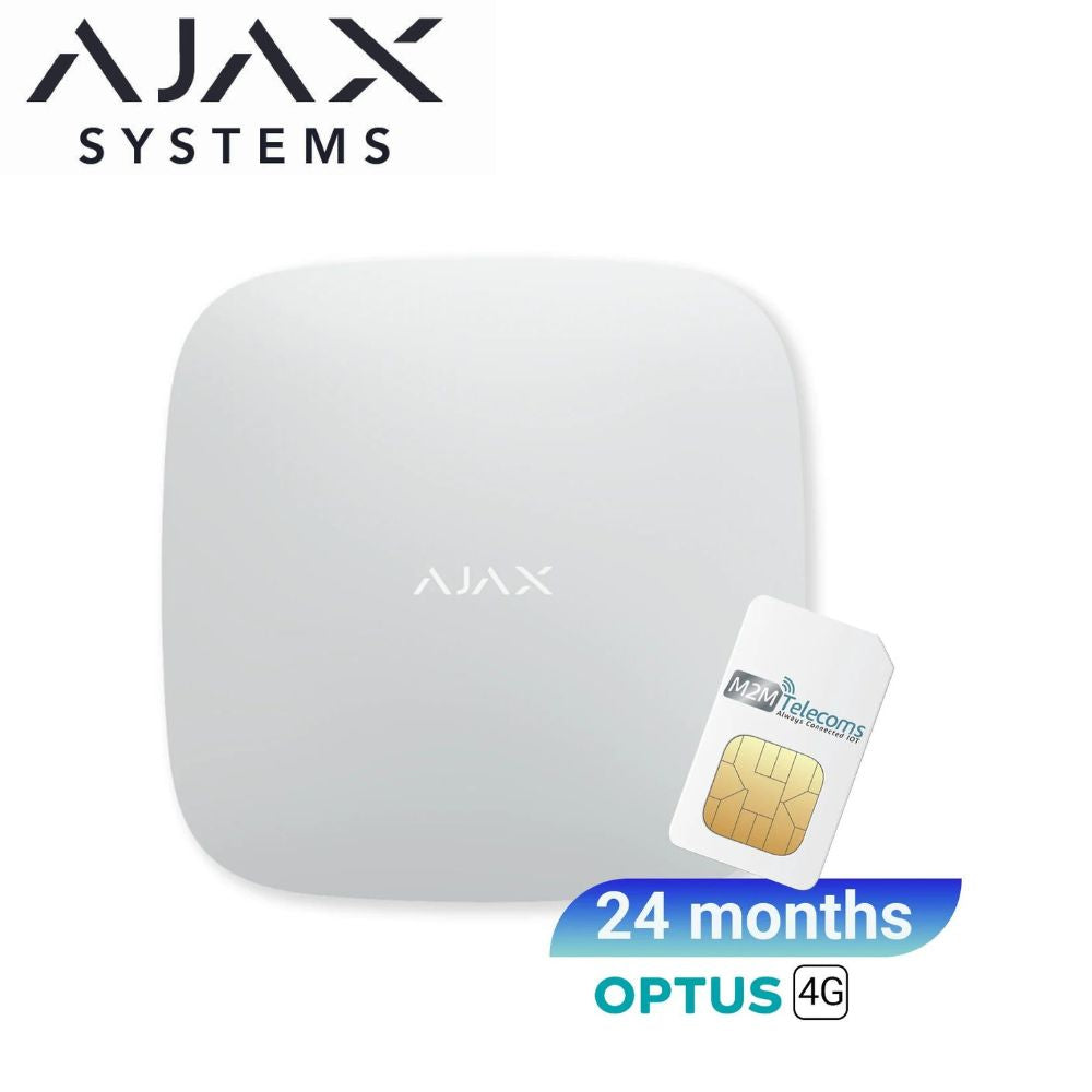 AJAX Hub 2 (4G) Optus 4G SIM included (24 months plan)- AJAX#80015