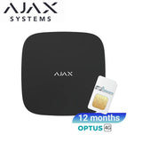 AJAX Hub 2 (4G) (Black) Optus 4G SIM included (12 months plan)