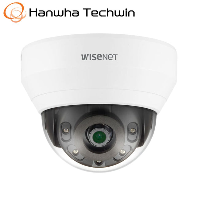 Hanwha Wisenet 4MP Indoor Dome Camera, H.265, 20fps, WDR, 20m IR, 2.8mm, White - HAN-QND-7010RW