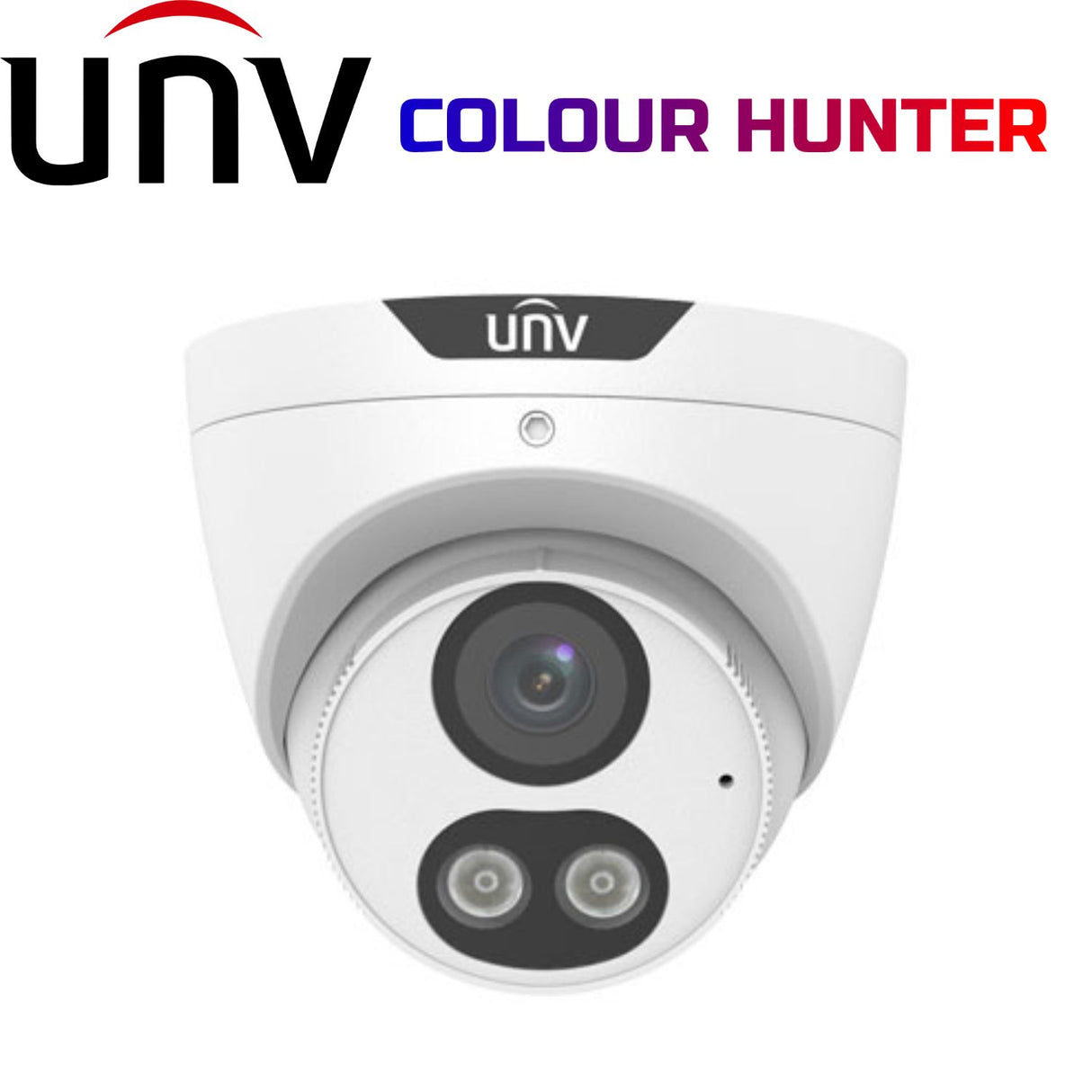 Uniview Security Camera: 5MP HD Intelligent ColorHunter Fixed Eyeball Network Camera - IPC3615SE-ADF28KM-WL-I0
