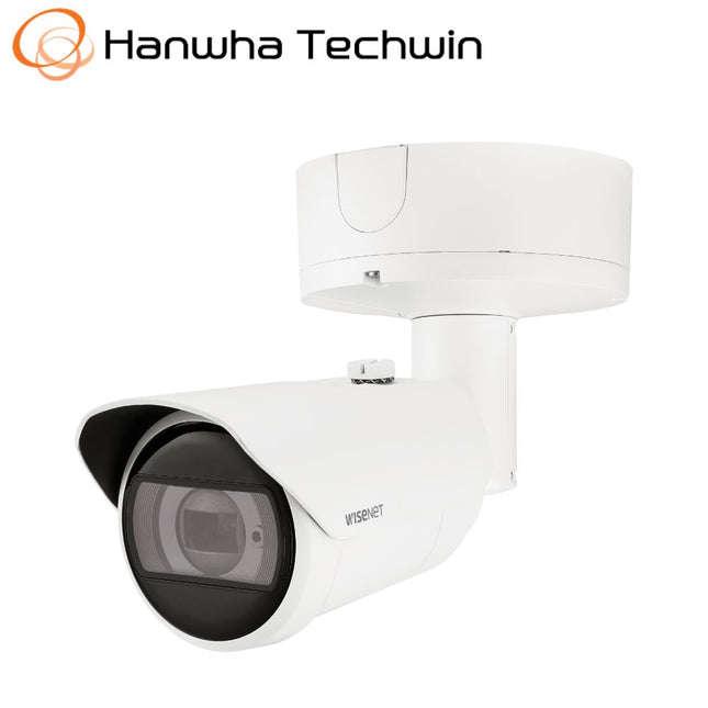 Hanwha Wisenet 4K Outdoor Bullet Camera, H.265, 30fps, 50m IR, IK10, 4.4-9.3mm - HAN-XNO-9083R