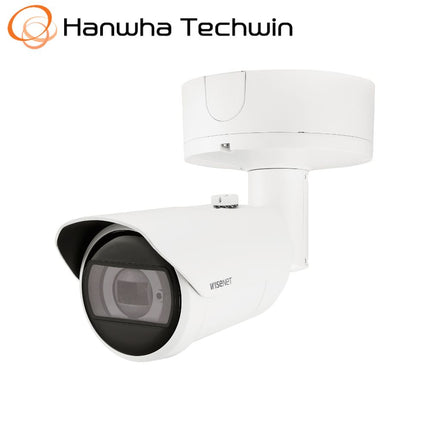 Hanwha Wisenet 6MP Outdoor Bullet Camera, H.265, 30fps, 50m IR, IK10, 4.4-9.3mm - HAN-XNO-8083R