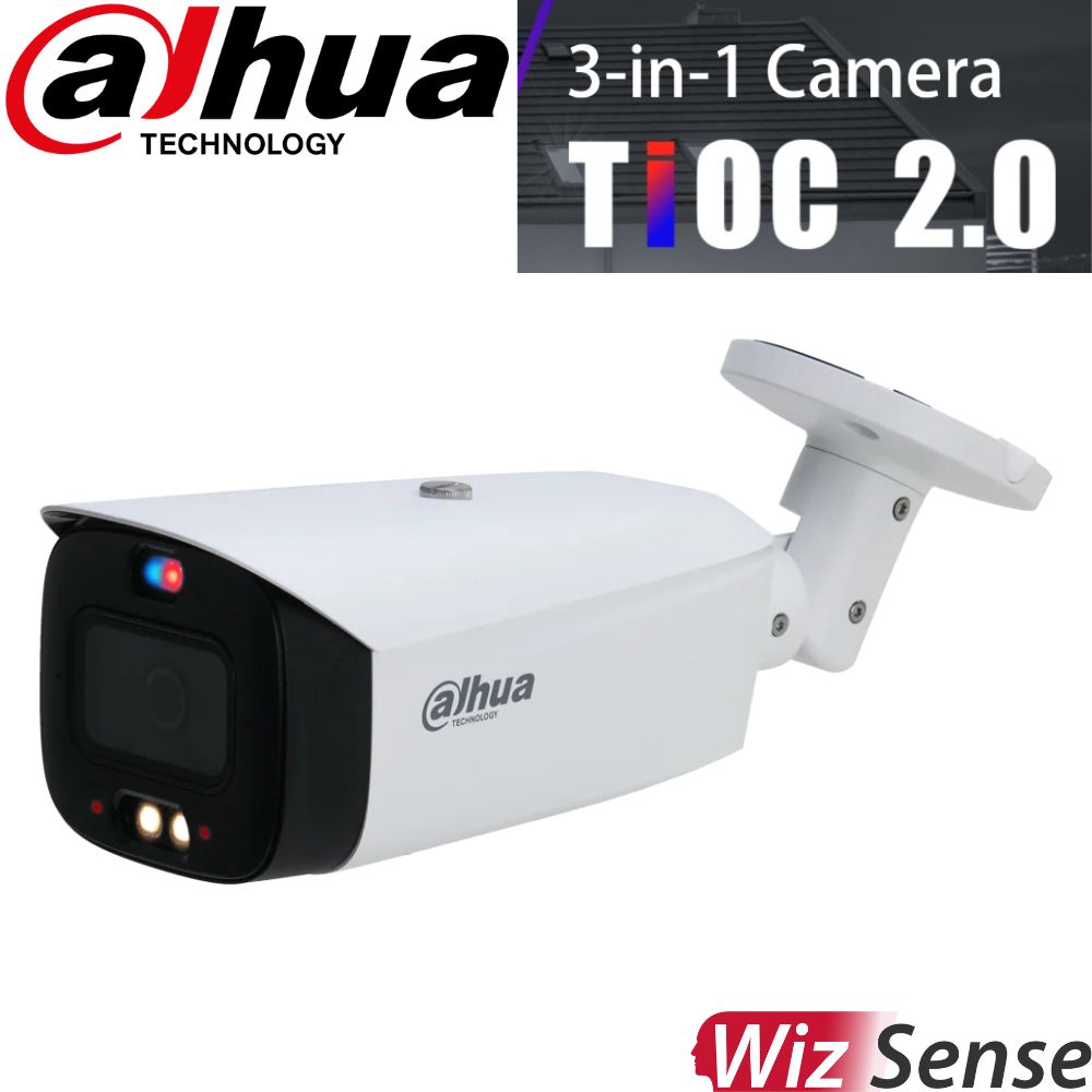 Dahua Security Camera: 8MP Bullet, 2.7-13.5mm, WizSense, TIOC 2.0 - DH-IPC-HFW3849T1-ZAS-PV
