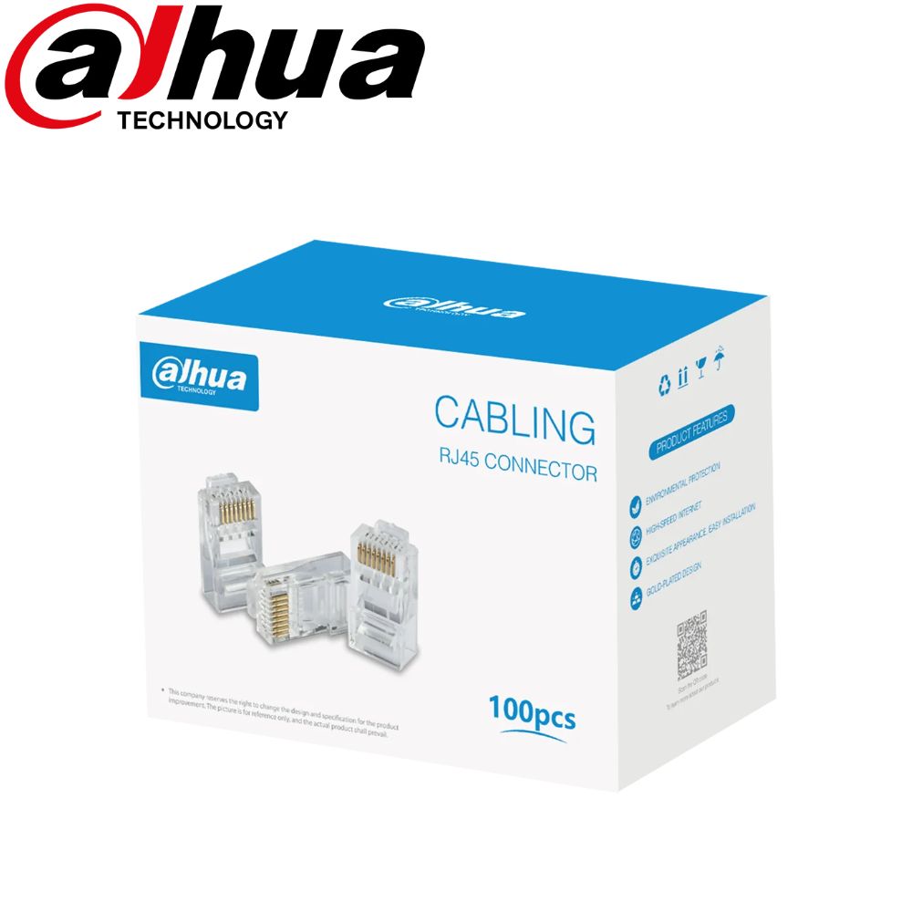 Dahua CAT6 RJ45 Network Plug (100pcs/pack)