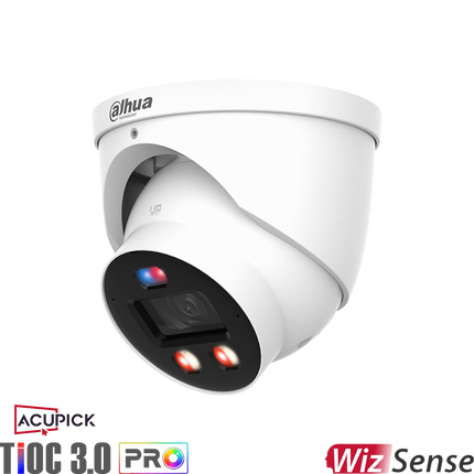 Dahua DH-IPC-HDW3649H-AS-PV-PRO 6MP TiOC AcuPick Turret Fixed Camera White
