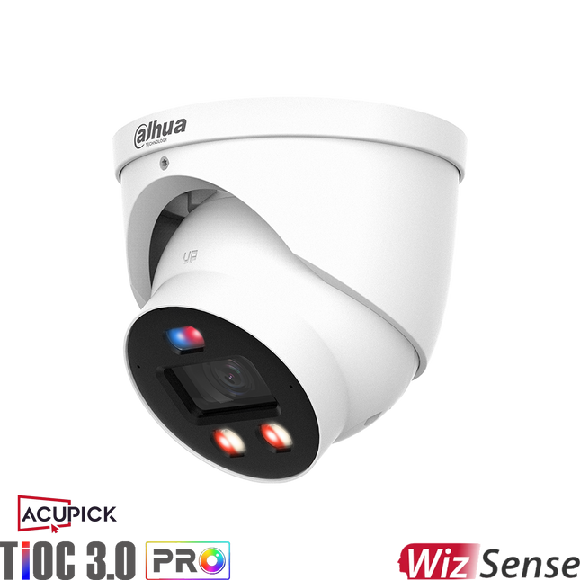 Dahua DH-IPC-HDW3649H-AS-PV-PRO 6MP TiOC AcuPick Turret Fixed Camera White