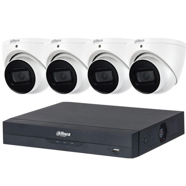 Dahua Security Kit: 4x 5MP Lite Turrets, SMD, Mic, IR 30m