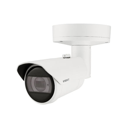Hanwha Wisenet 6MP Outdoor Bullet Camera, H.265, 30fps, 40m IR, IK10, 4.4-9.3mm - HAN-XNO-C8083R
