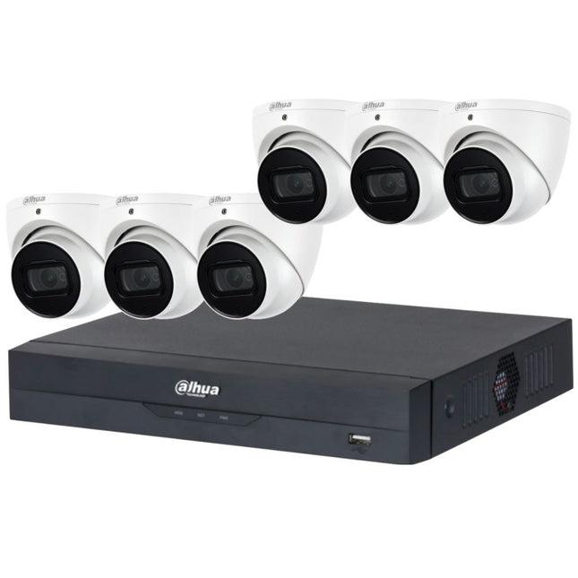 Dahua CCTV Kit: 6x HDW2541EMP-AS-ANZ, SMD, Mic, IR 30m