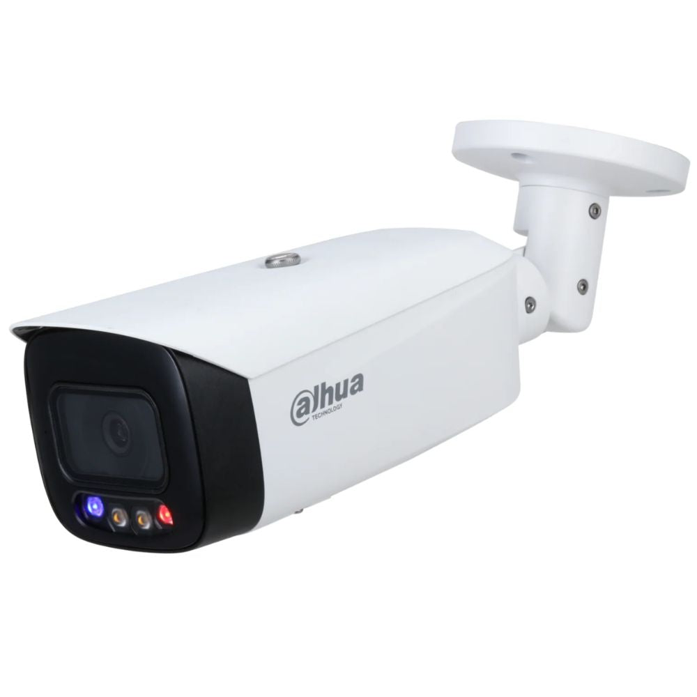 Dahua Security Camera: 5MP TIOC Bullet, 2.8mm, Active Deterrence, WizSense AI - DH-IPC-HFW3549T1P-AS-PV-0280B