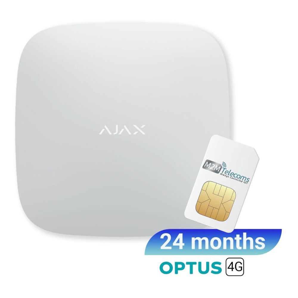 AJAX Hub 2 (4G) Optus 4G SIM included (24 months plan)