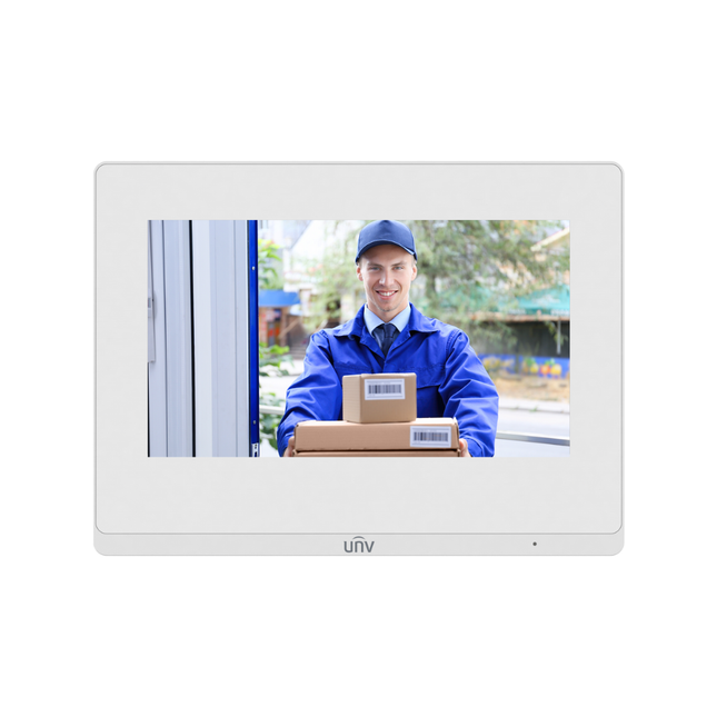 Uniview 7" Touchscreen Indoor Station with Wi-Fi & PoE - OEI-372S-H-W