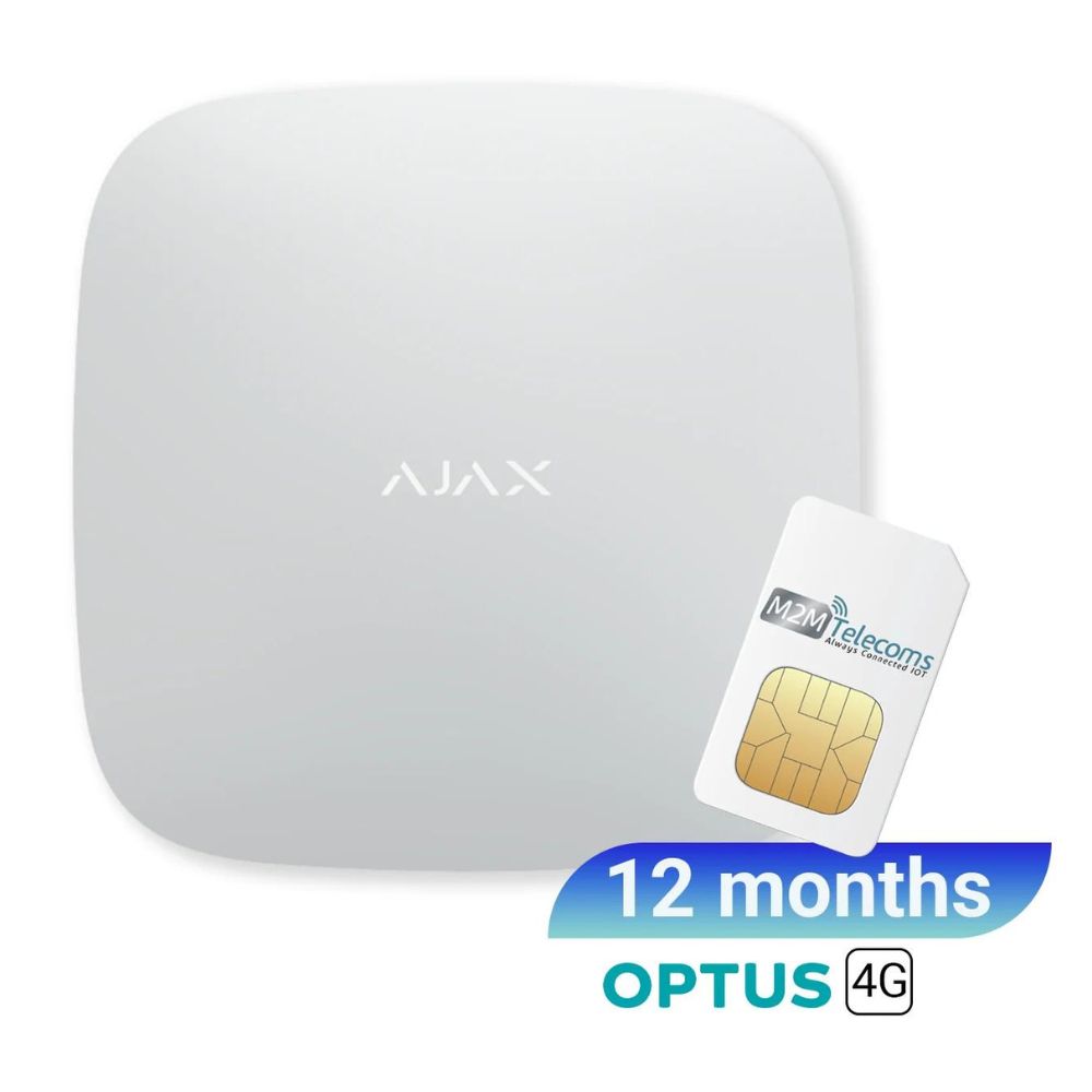 AJAX Hub 2 (4G) Optus 4G SIM included (12 months plan)