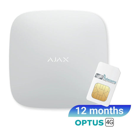 AJAX Hub 2 (4G) Optus 4G SIM included (12 months plan)- AJAX#80011