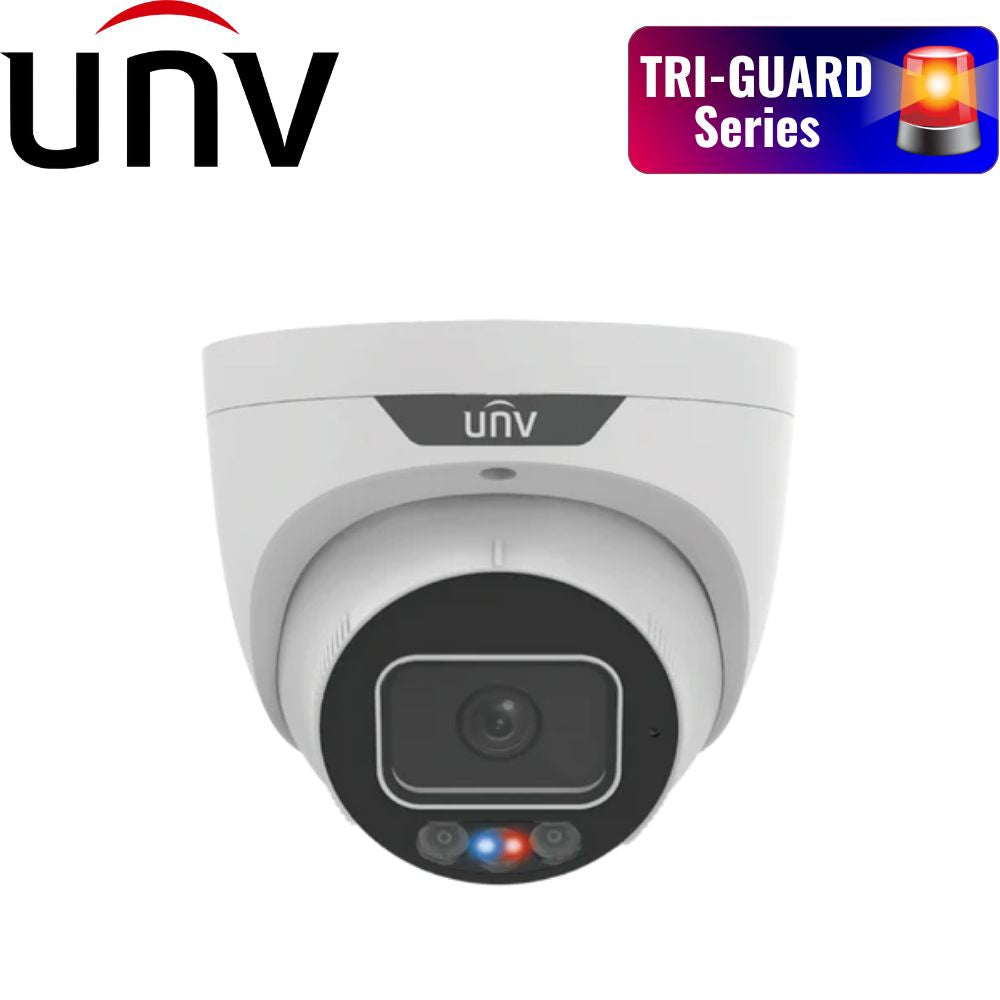 Uniview Security Camera: 8MP Turret, 2.8mm, TriGuard- IPC3638SS-ADF28KMC-I1