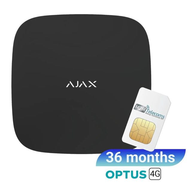 Ajax Hub 2 Plus (Black) Optus 4G SIM (36months plan) - Ajax-80022