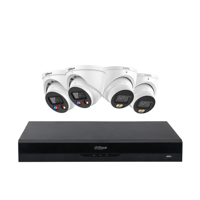 Dahua CCTV Kit: 2x HDW2549EMP-S-PRO-ANZ, 2x TIOC 3.0, SMD 4.0, Siren & Lights, Smart Dual Light