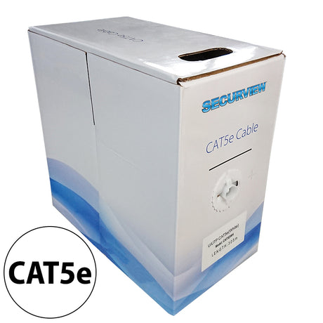 Securview CAT5E Solid Core Cable Unshielded, 25AWG - 305m Pullbox