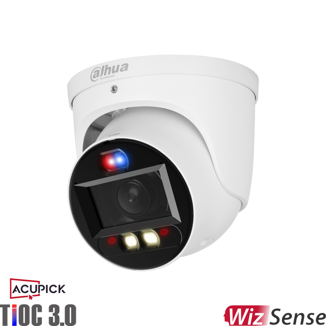 Dahua DH-IPC-HDW3849H-ZAS-PV-ANZ-S2 8MP TiOC AcuPick Turret Motorised Camera White
