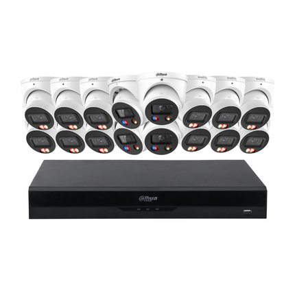 Dahua CCTV Kit: 12x HDW3867EM-S-IL-ANZ, 4x TIOC 3.0, SMD 4.0, Siren & Lights, Smart Dual Light