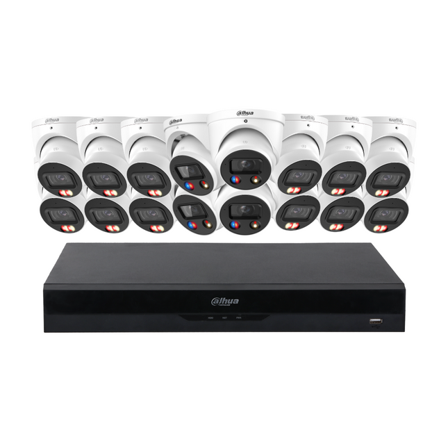 Dahua CCTV Kit: 12x HDW3867EM-S-IL-ANZ, 4x TIOC 3.0, SMD 4.0, Siren & Lights, Smart Dual Light