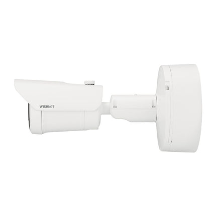 Hanwha Wisenet 6MP Outdoor Bullet Camera, H.265, 30fps, 50m IR, IK10, 4.4-9.3mm - HAN-XNO-8083R