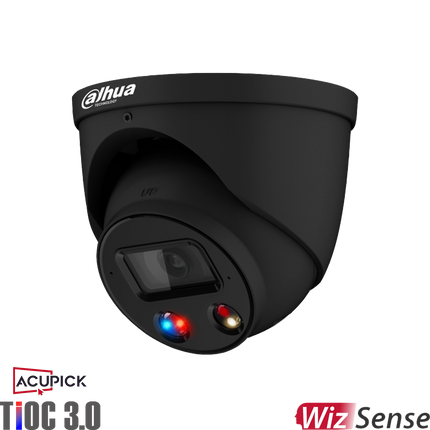 Dahua DH-IPC-HDW3849H-AS-PV-ANZ-S2-BLK 8MP TiOC AcuPick Turret Fixed Camera Black