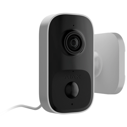 Ajax IndoorCam Wi-Fi security camera with a PIR motion sensor and built-in AI - White/Black