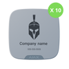 Ajax Batch of SS DD BrandPlates (10 pcs) (White) - AJAX-39279